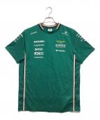 PUMA×ASTON MARTINプーマ×アストン マーチン）の古着「半袖カットソー」｜グリーン
