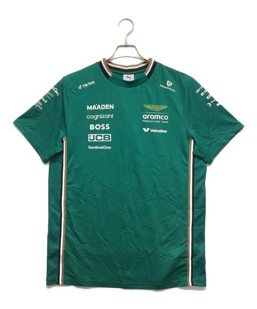 PUMA（プーマ）PUMA (プーマ) ASTON MARTIN (アストン マーチン) 半袖カットソー グリーン サイズ:M 未使用品の古着・服飾アイテム