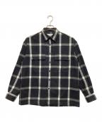 UNIVERSAL PRODUCTS.ユニバーサルプロダクツ）の古着「長袖シャツ」｜ブラック×ホワイト