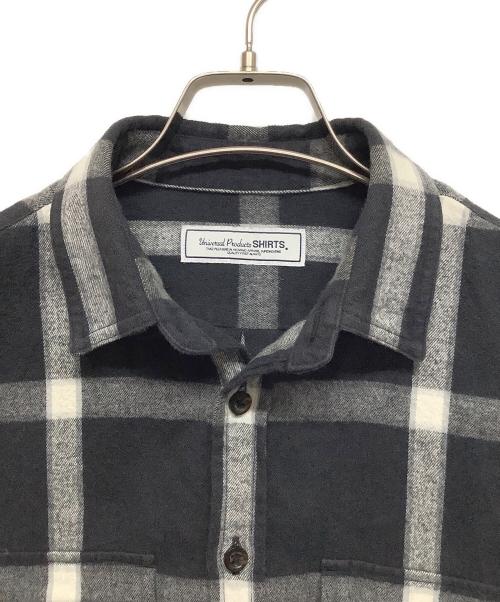 UNIVERSAL PRODUCTS.（ユニバーサルプロダクツ）UNIVERSAL PRODUCTS. (ユニバーサルプロダクツ) 長袖シャツ ブラック×ホワイト サイズ:SIZE1の古着・服飾アイテム