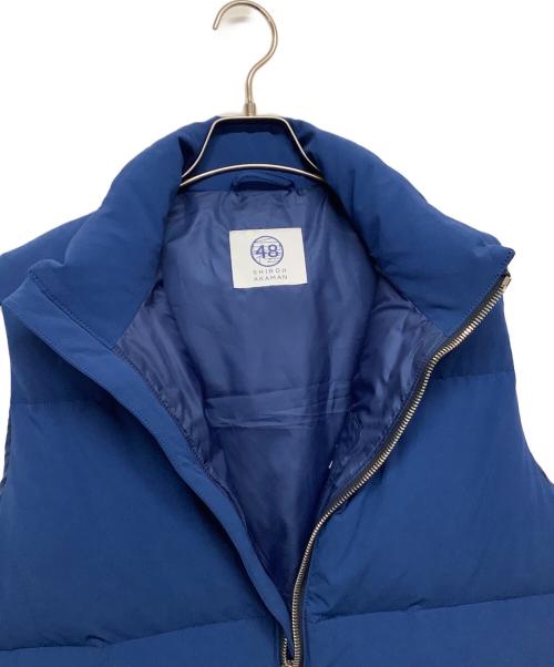shiroh akaman（シロハカマン）SHIROH AKAMAN (シロハカマン) ダウンベスト ブルー サイズ:2の古着・服飾アイテム