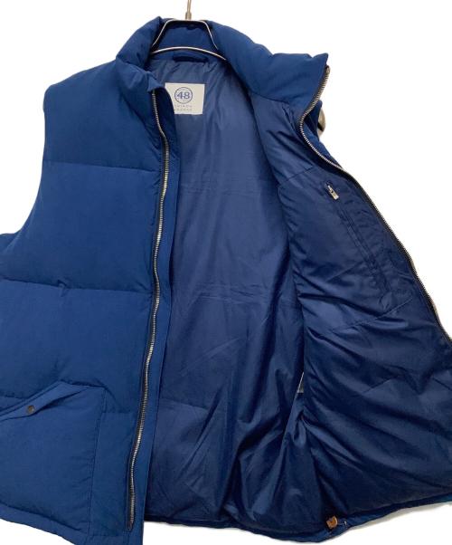 shiroh akaman（シロハカマン）SHIROH AKAMAN (シロハカマン) ダウンベスト ブルー サイズ:2の古着・服飾アイテム