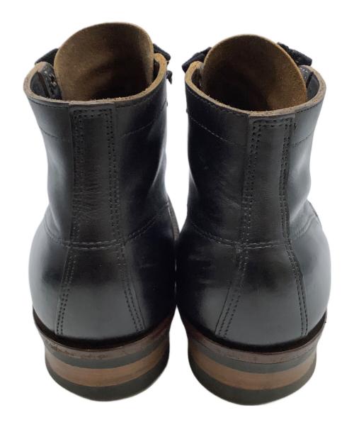 WHITE'S BOOTS（ホワイツブーツ）WHITE'S BOOTS (ホワイツブーツ) レザーブーツ　クロムエクセルレザー フロントジップカスタム　セミドレス ブラック×ブラウン サイズ:8 1/2 Eの古着・服飾アイテム