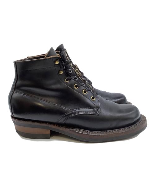 WHITE'S BOOTS（ホワイツブーツ）WHITE'S BOOTS (ホワイツブーツ) レザーブーツ　クロムエクセルレザー フロントジップカスタム　セミドレス ブラック×ブラウン サイズ:8 1/2 Eの古着・服飾アイテム