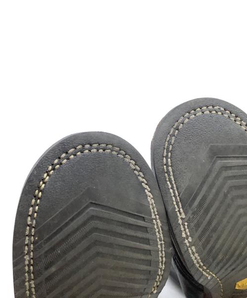 WHITE'S BOOTS（ホワイツブーツ）WHITE'S BOOTS (ホワイツブーツ) レザーブーツ　クロムエクセルレザー フロントジップカスタム　セミドレス ブラック×ブラウン サイズ:8 1/2 Eの古着・服飾アイテム