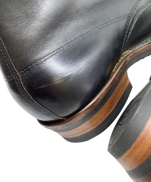 WHITE'S BOOTS（ホワイツブーツ）WHITE'S BOOTS (ホワイツブーツ) レザーブーツ　クロムエクセルレザー フロントジップカスタム　セミドレス ブラック×ブラウン サイズ:8 1/2 Eの古着・服飾アイテム