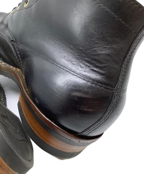 WHITE'S BOOTS（ホワイツブーツ）WHITE'S BOOTS (ホワイツブーツ) レザーブーツ　クロムエクセルレザー フロントジップカスタム　セミドレス ブラック×ブラウン サイズ:8 1/2 Eの古着・服飾アイテム