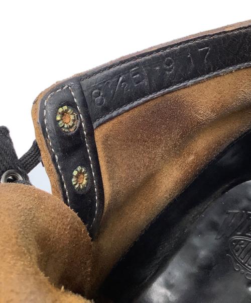 WHITE'S BOOTS（ホワイツブーツ）WHITE'S BOOTS (ホワイツブーツ) レザーブーツ　クロムエクセルレザー フロントジップカスタム　セミドレス ブラック×ブラウン サイズ:8 1/2 Eの古着・服飾アイテム