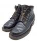 WHITE'S BOOTS（ホワイツブーツ）の古着「レザーブーツ　クロムエクセルレザー フロントジップカスタム　セミドレス」｜ブラック×ブラウン
