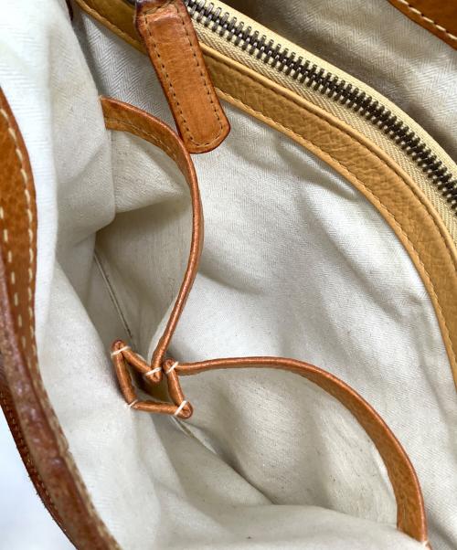 genten（ゲンテン）genten (ゲンテン) レザーハンドバッグ ブラウンの古着・服飾アイテム