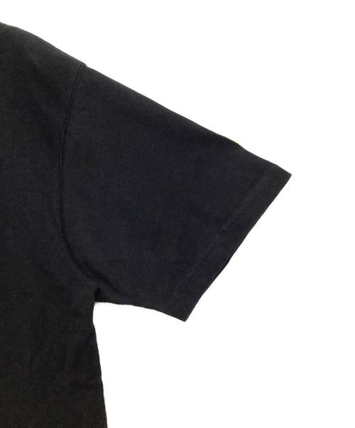 New Era（ニューエラ）New Era (ニューエラ) YOHJI YAMAMOTO (ヨウジヤマモト) 半袖カットソー ブラック×ブルー サイズ:Lの古着・服飾アイテム