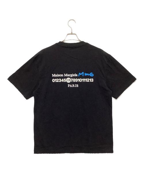 MM6 Maison Margiela（エムエムシックスメゾンマルジェラ）MM6 Maison Margiela (エムエムシックスメゾンマルジェラ) 半袖カットソー ブラック サイズ:XLの古着・服飾アイテム
