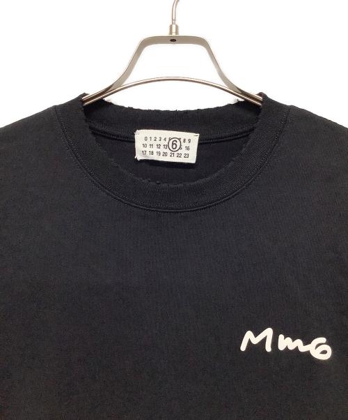 MM6 Maison Margiela（エムエムシックスメゾンマルジェラ）MM6 Maison Margiela (エムエムシックスメゾンマルジェラ) 半袖カットソー ブラック サイズ:XLの古着・服飾アイテム