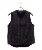 BROWN'S BEACH JACKETブラウンズビーチジャケット）の古着「Vネックベスト」｜グレー