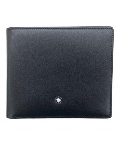 中古・古着通販】MONTBLANC (モンブラン) 2つ折り財布 ブラック