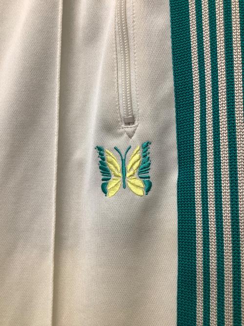 Needles（ニードルズ）Needles (ニードルズ) トラックパンツ ベージュ×ブルー サイズ:Sの古着・服飾アイテム