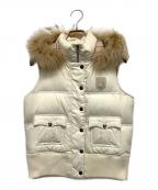 BURBERRY BLUE LABELバーバリー ブルー レーベル）の古着「ダウンベスト」｜アイボリー