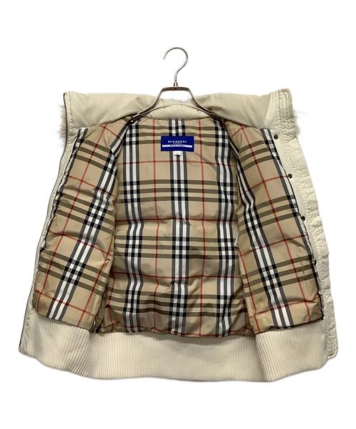 BURBERRY BLUE LABEL（バーバリー ブルー レーベル）BURBERRY BLUE LABEL (バーバリー ブルー レーベル) ダウンベスト アイボリー サイズ:38の古着・服飾アイテム