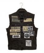 DIESELディーゼル）の古着「デニムベスト」｜ブラック