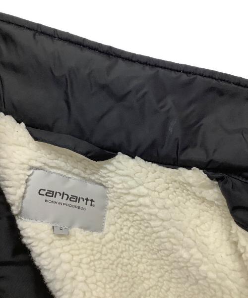 CarHartt（カーハート）CarHartt (カーハート) ナイロンジャケット ブラック×ホワイト サイズ:Lの古着・服飾アイテム