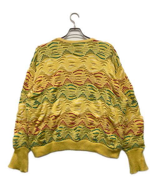 Coogi（クージー）Coogi (クージー) 3Dニット イエロー サイズ:Mの古着・服飾アイテム