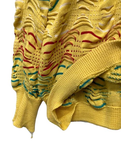 Coogi（クージー）Coogi (クージー) 3Dニット イエロー サイズ:Mの古着・服飾アイテム