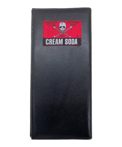 CREAM SODA（クリームソーダ）CREAM SODA (クリームソーダ) 長財布 ブラック 未使用品の古着・服飾アイテム