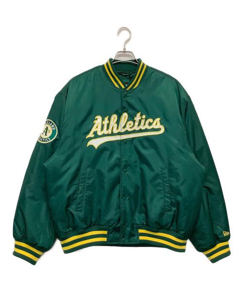 New Era（ニューエラ）New Era (ニューエラ) スタジャン グリーン サイズ:XLの古着・服飾アイテム