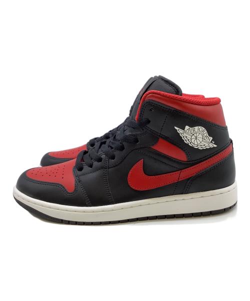 NIKE（ナイキ）NIKE (ナイキ) NIKE AIR JORDAN 1 MID レッド×ブラック サイズ:27cmの古着・服飾アイテム