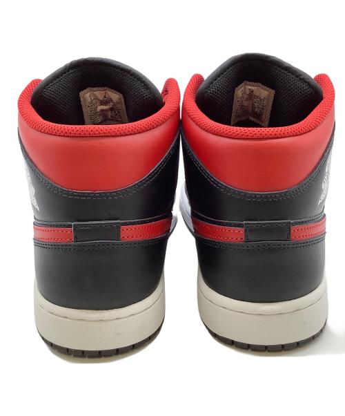 NIKE（ナイキ）NIKE (ナイキ) NIKE AIR JORDAN 1 MID レッド×ブラック サイズ:27cmの古着・服飾アイテム