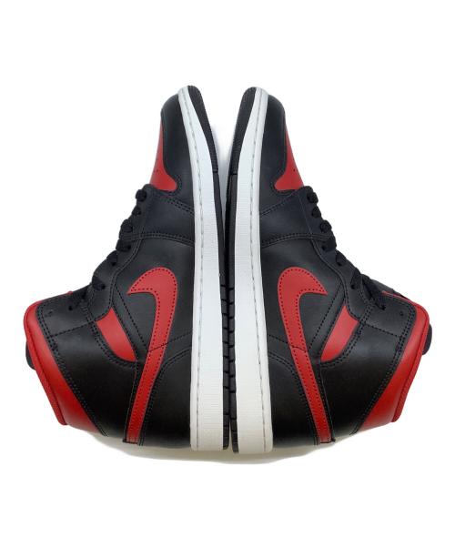 NIKE（ナイキ）NIKE (ナイキ) NIKE AIR JORDAN 1 MID レッド×ブラック サイズ:27cmの古着・服飾アイテム