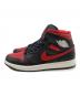 NIKE (ナイキ) NIKE AIR JORDAN 1 MID レッド×ブラック サイズ:27cm：10000円