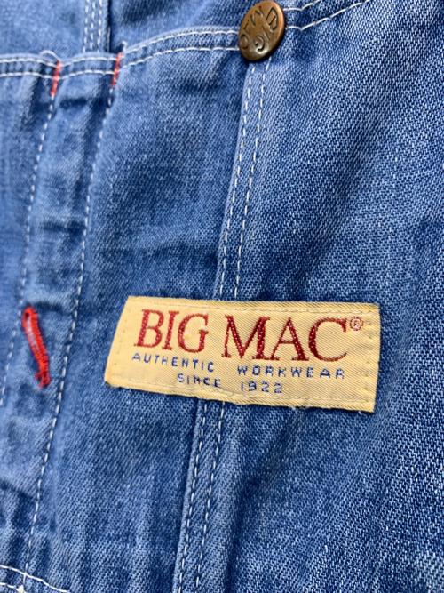 big mac（ビッグマック）big mac (ビッグマック) オーバーオール ブルー サイズ:44x30の古着・服飾アイテム