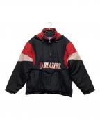 STARTERスターター）の古着「ハーフジップジャケット」｜レッド×ブラック