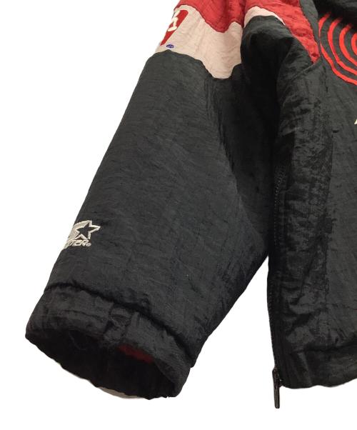 STARTER（スターター）STARTER (スターター) ハーフジップジャケット レッド×ブラック サイズ:Sの古着・服飾アイテム