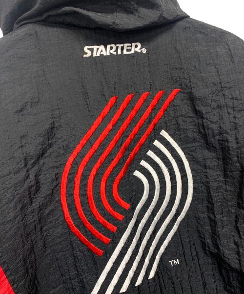 STARTER（スターター）STARTER (スターター) ハーフジップジャケット BLAZERS レッド×ブラック サイズ:Sの古着・服飾アイテム
