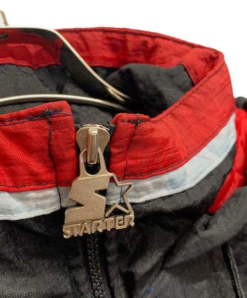 STARTER（スターター）STARTER (スターター) ハーフジップジャケット BLAZERS レッド×ブラック サイズ:Sの古着・服飾アイテム