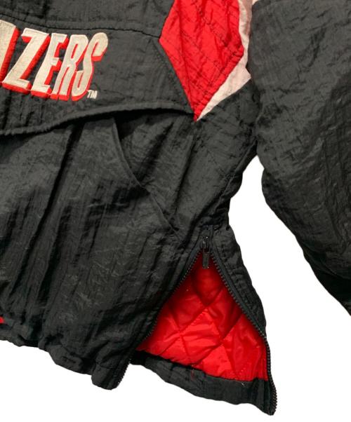 STARTER（スターター）STARTER (スターター) ハーフジップジャケット BLAZERS レッド×ブラック サイズ:Sの古着・服飾アイテム