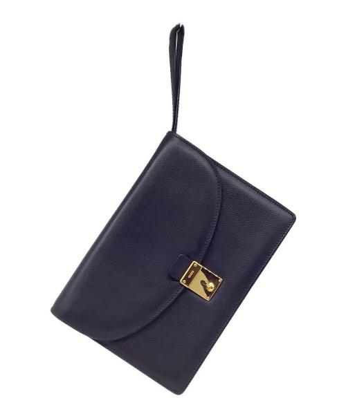 GUCCI（グッチ）GUCCI (グッチ) クラッチバッグ ブラックの古着・服飾アイテム