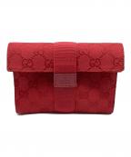 GUCCIグッチ）の古着「ポーチ　GUCCI GG」｜レッド