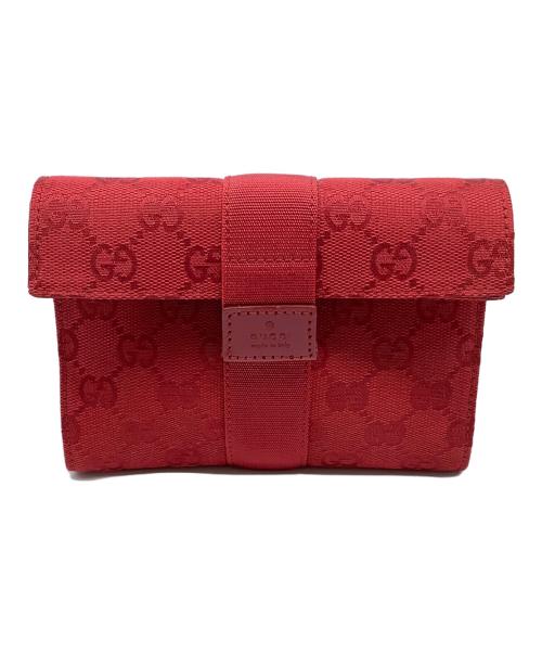 GUCCI（グッチ）GUCCI (グッチ) ポーチ　GUCCI GG レッドの古着・服飾アイテム