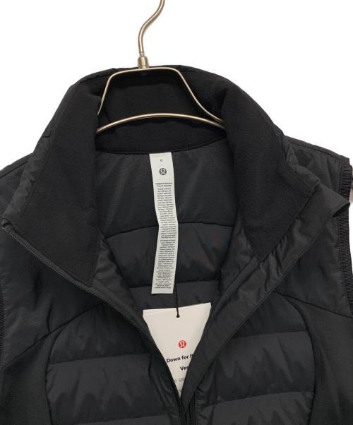 LULULEMON（ルルレモン）LULULEMON (ルルレモン) 中綿ベスト ブラック サイズ:6 未使用品の古着・服飾アイテム