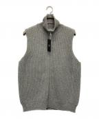 D-VECディーベック）の古着「FISHERMANS KNIT ZIP-UP VEST」｜グレー