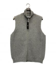 D-VEC（ディーベック）の古着「FISHERMANS KNIT ZIP-UP VEST」｜グレー