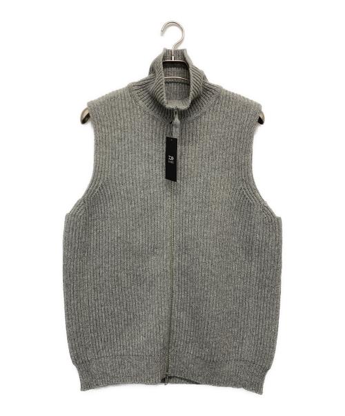 D-VEC（ディーベック）D-VEC (ディーベック) FISHERMANS KNIT ZIP-UP VEST グレー サイズ:3 未使用品の古着・服飾アイテム