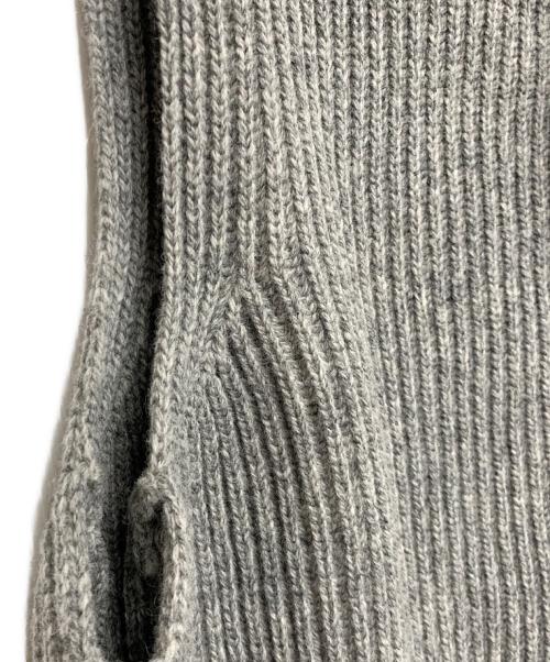 D-VEC（ディーベック）D-VEC (ディーベック) FISHERMANS KNIT ZIP-UP VEST グレー サイズ:3 未使用品の古着・服飾アイテム