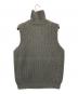 D-VEC (ディーベック) FISHERMANS KNIT ZIP-UP VEST グレー サイズ:3 未使用品：10000円