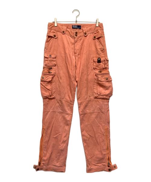 POLO RALPH LAUREN（ポロ・ラルフローレン）POLO RALPH LAUREN (ポロ・ラルフローレン) マルチポケットコーデュロイカーゴパンツ ピンク サイズ:32の古着・服飾アイテム