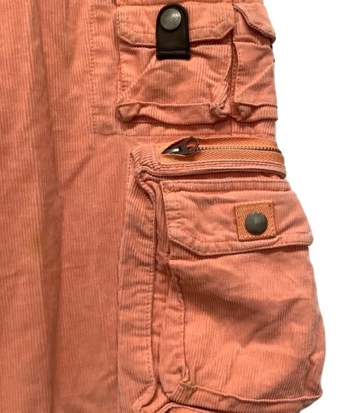 POLO RALPH LAUREN（ポロ・ラルフローレン）POLO RALPH LAUREN (ポロ・ラルフローレン) マルチポケットコーデュロイカーゴパンツ ピンク サイズ:32の古着・服飾アイテム