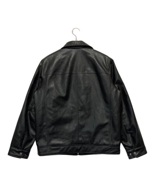 DOCKERS（ドッカーズ）DOCKERS (ドッカーズ) フェイクレザージャケット ブラック サイズ:Mの古着・服飾アイテム